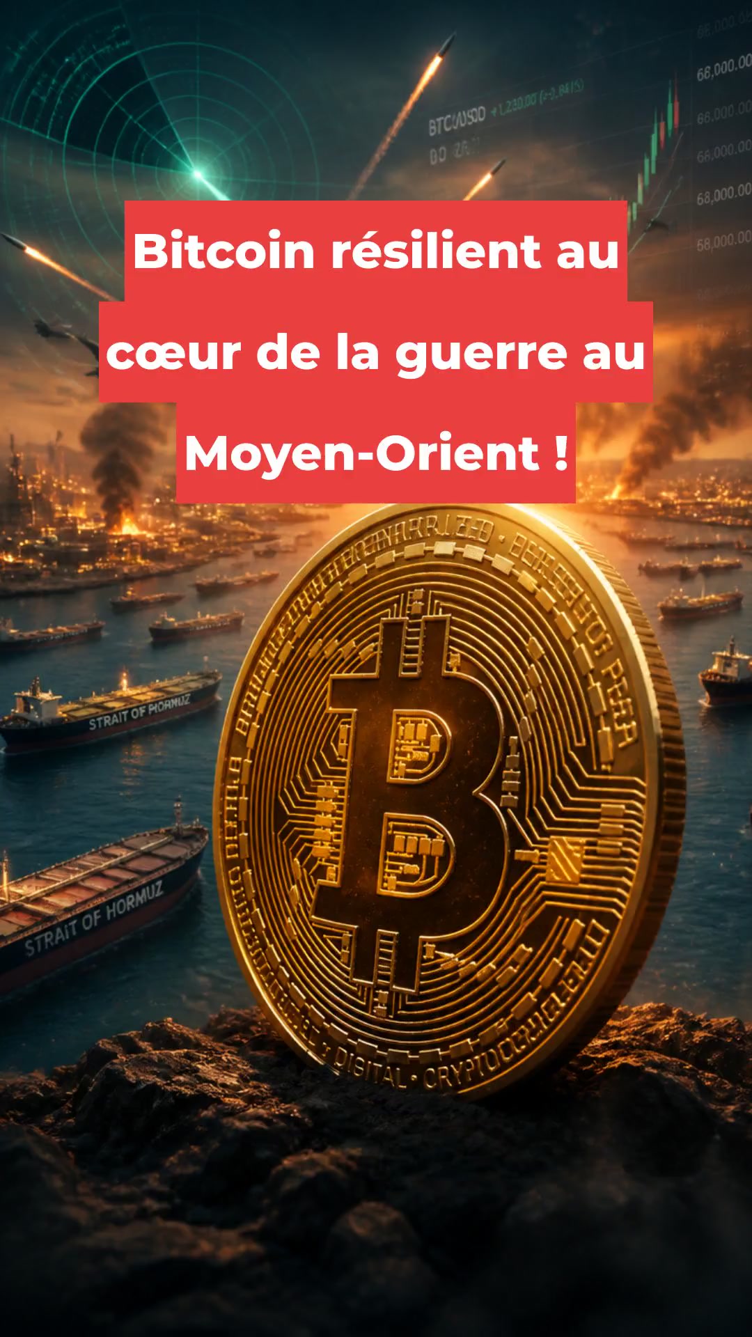 Bitcoin résilient au cœur de la guerre au Moyen-Orient !