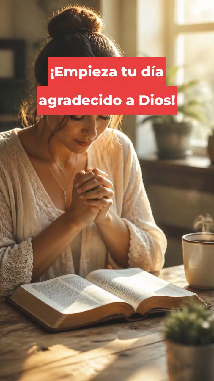 ¡Empieza tu día agradecido a Dios!