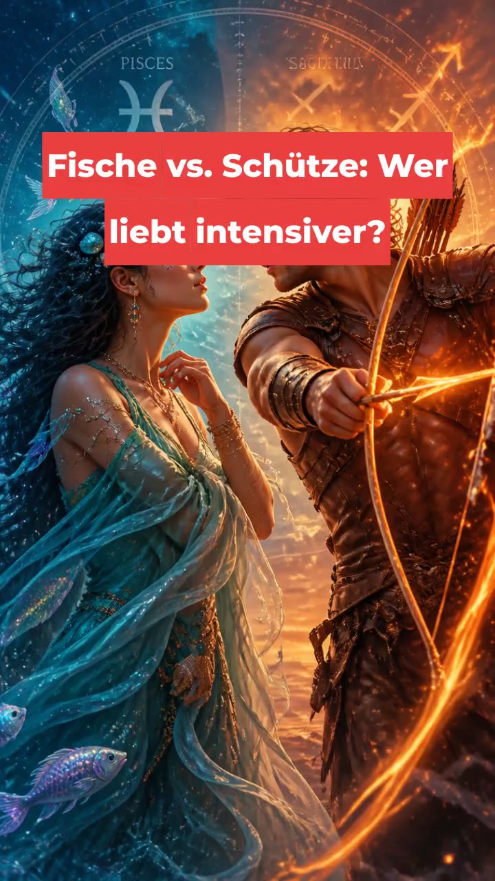 Fische vs. Schütze: Wer liebt intensiver?