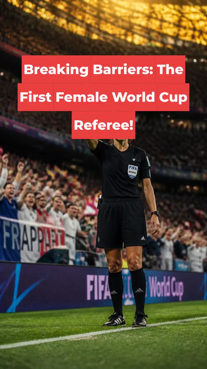 Breaking Barriers: The First Female World Cup Referee!