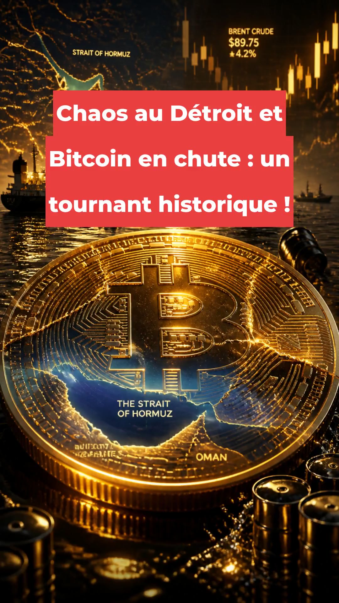 Chaos au Détroit et Bitcoin en chute : un tournant historique !