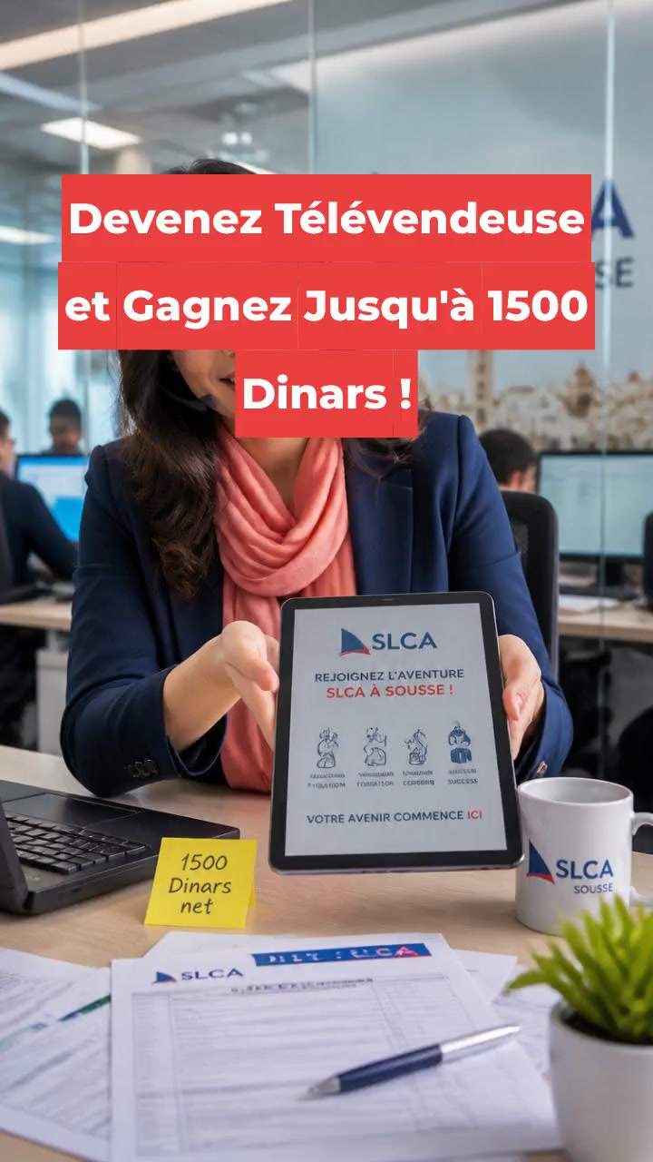 Devenez Télévendeuse et Gagnez Jusqu'à 1500 Dinars !