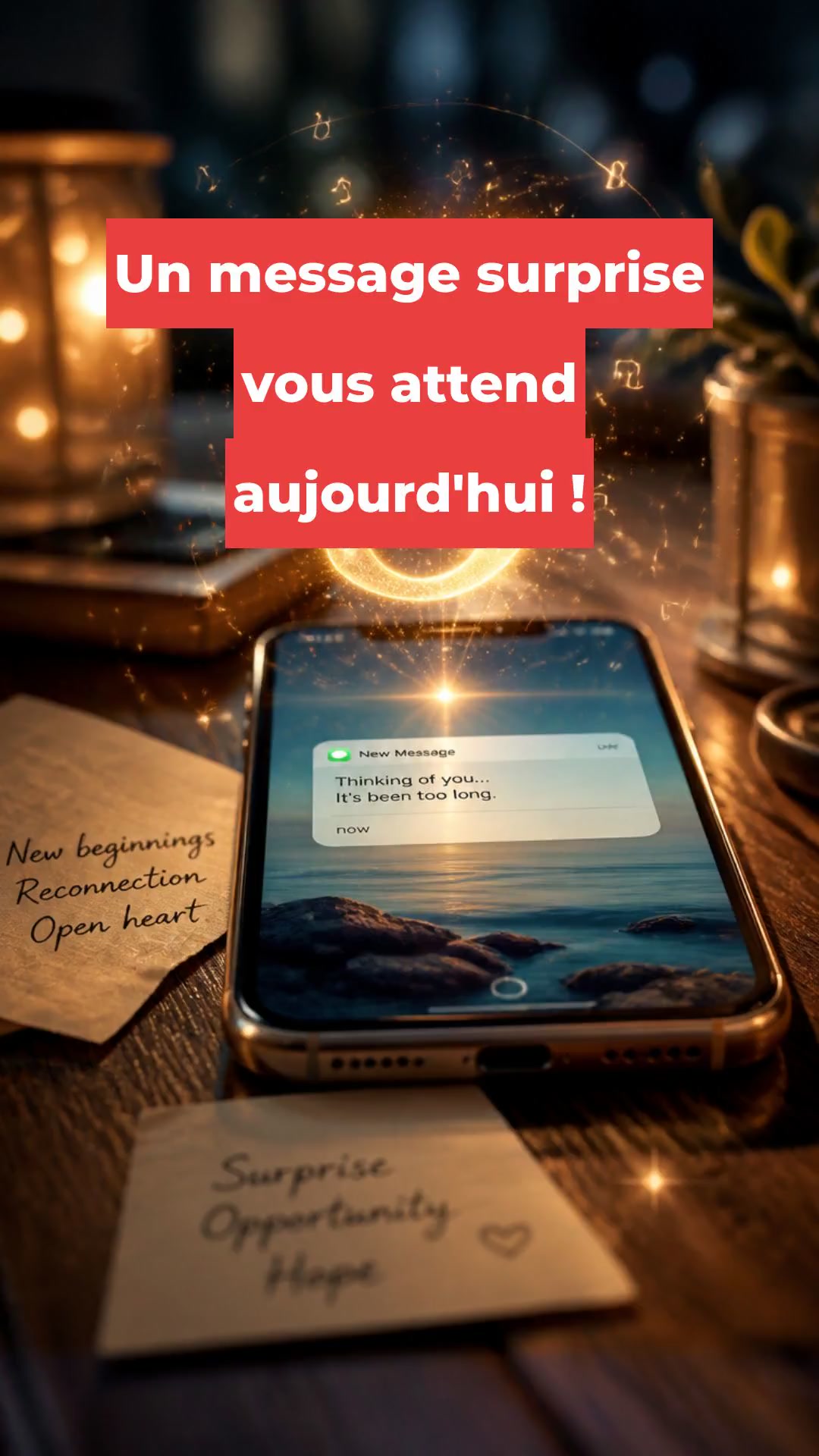 Un message surprise vous attend aujourd'hui !