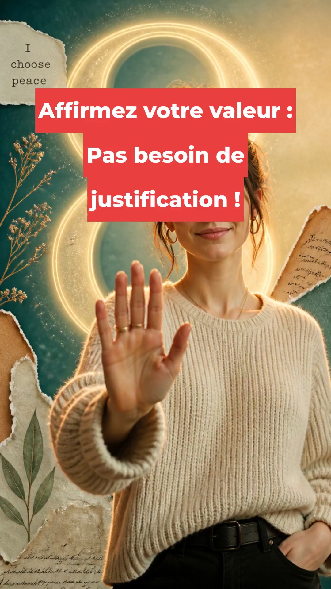 Affirmez votre valeur : Pas besoin de justification !