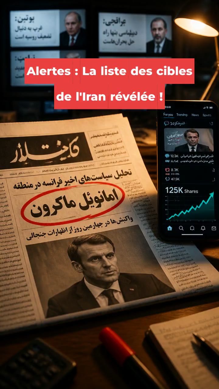 Alertes : La liste des cibles de l'Iran révélée !