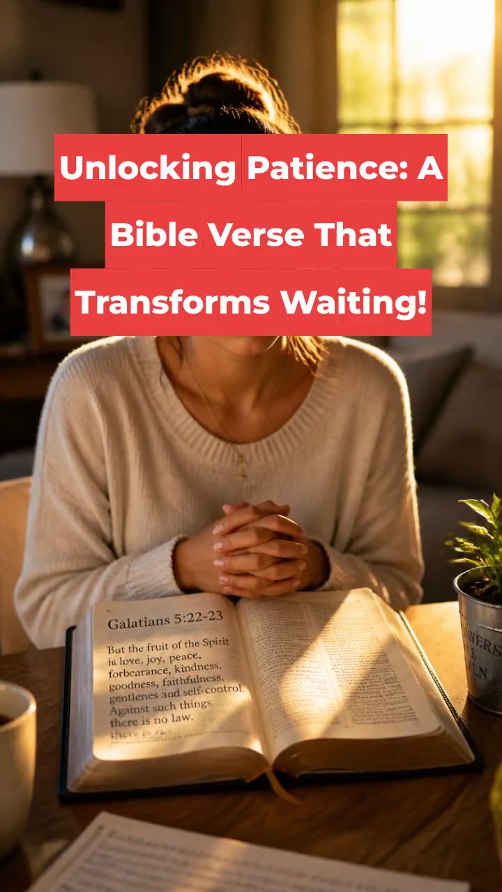 Unlocking Patience: A Bible Verse That Transforms Waiting!