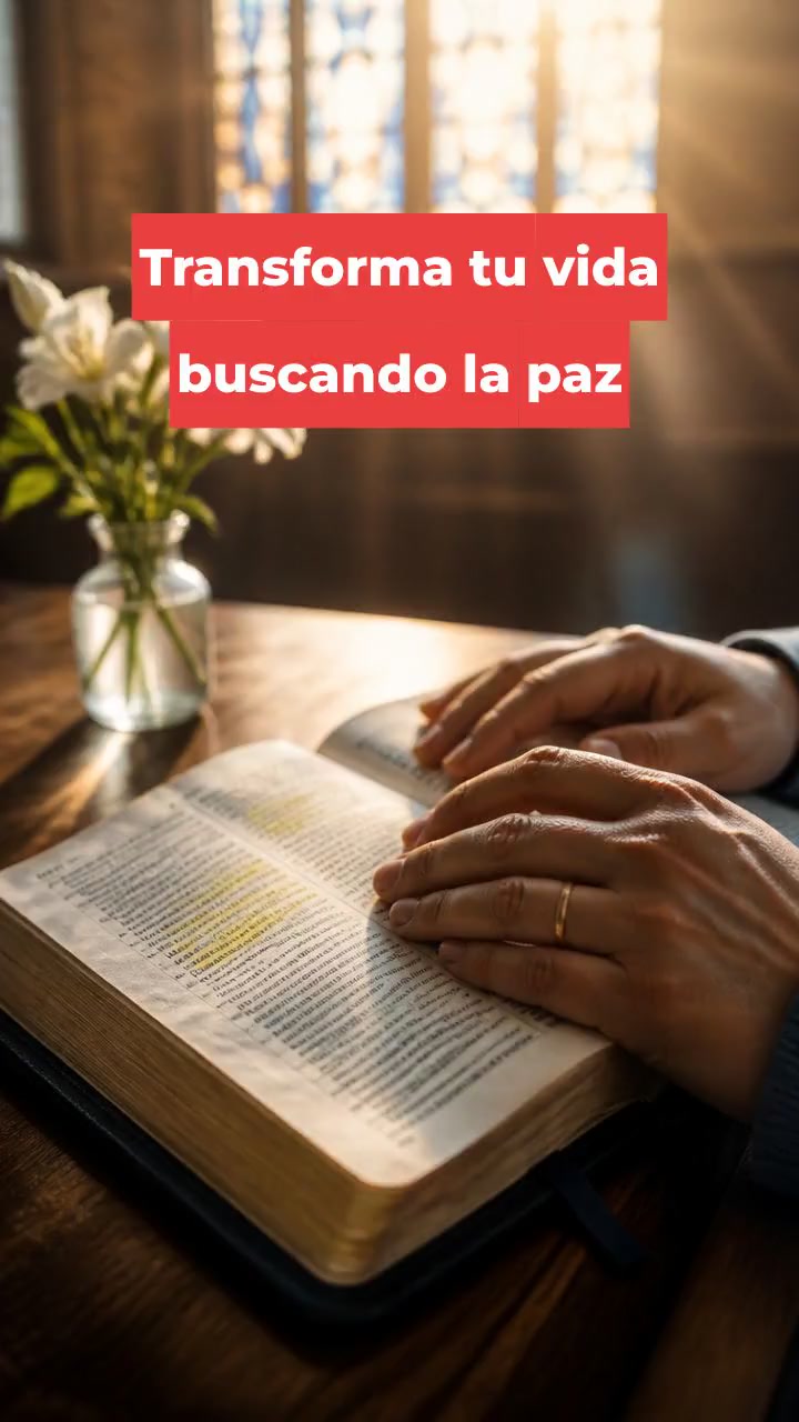 Transforma tu vida buscando la paz
