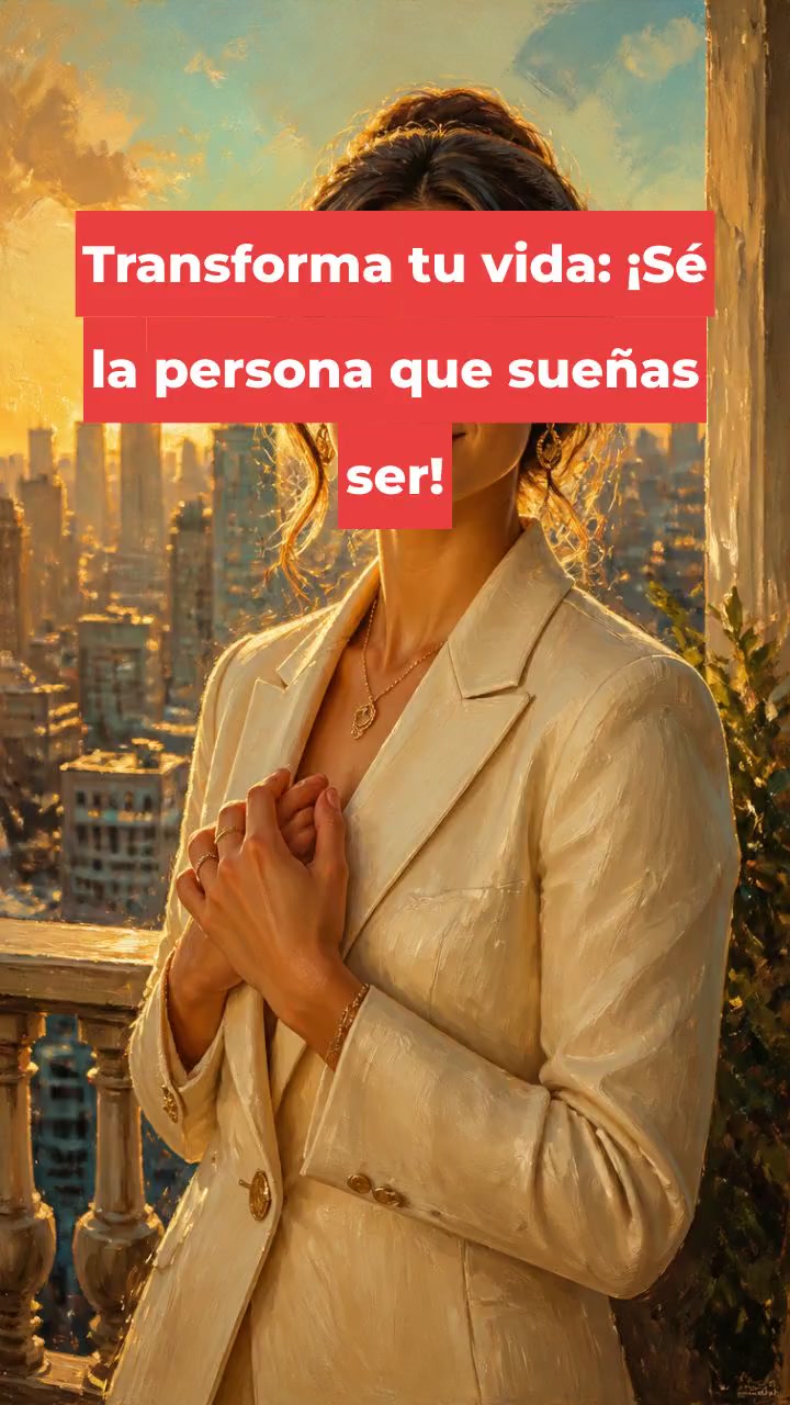 Transforma tu vida: ¡Sé la persona que sueñas ser!