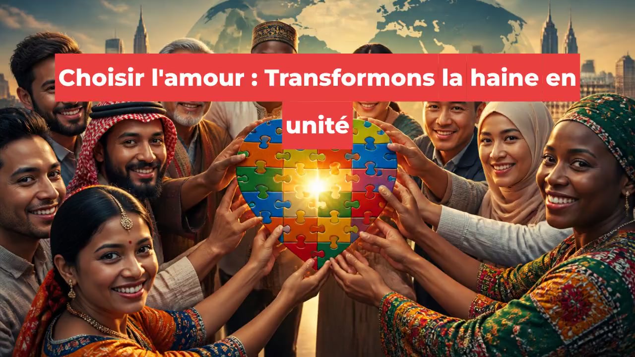 Choisir l'amour : Transformons la haine en unité