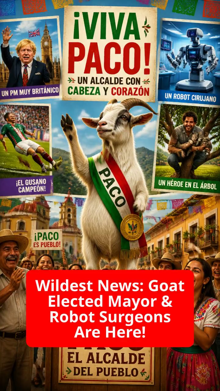 Wildest News: Goat Elected Mayor & Robot Surgeons Are Here!