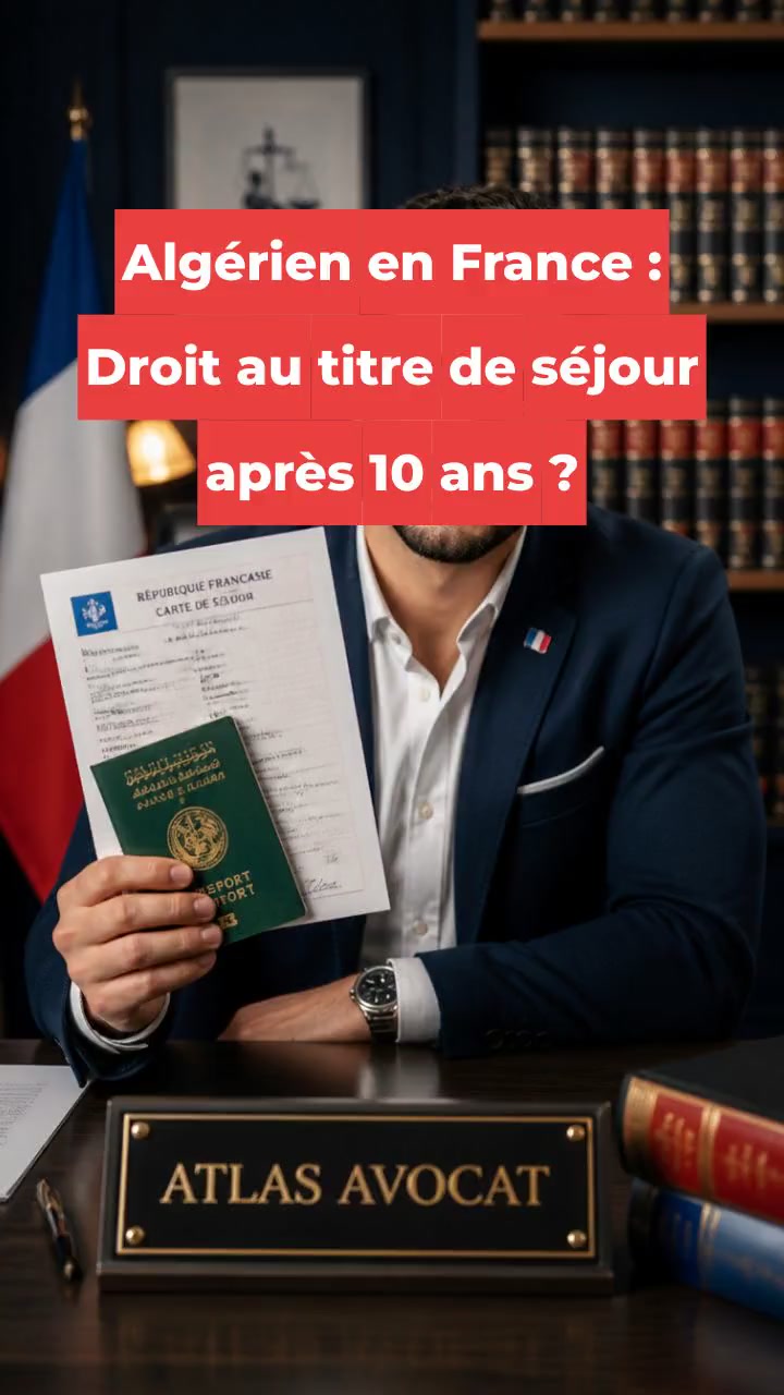 Algérien en France : Droit au titre de séjour après 10 ans ?