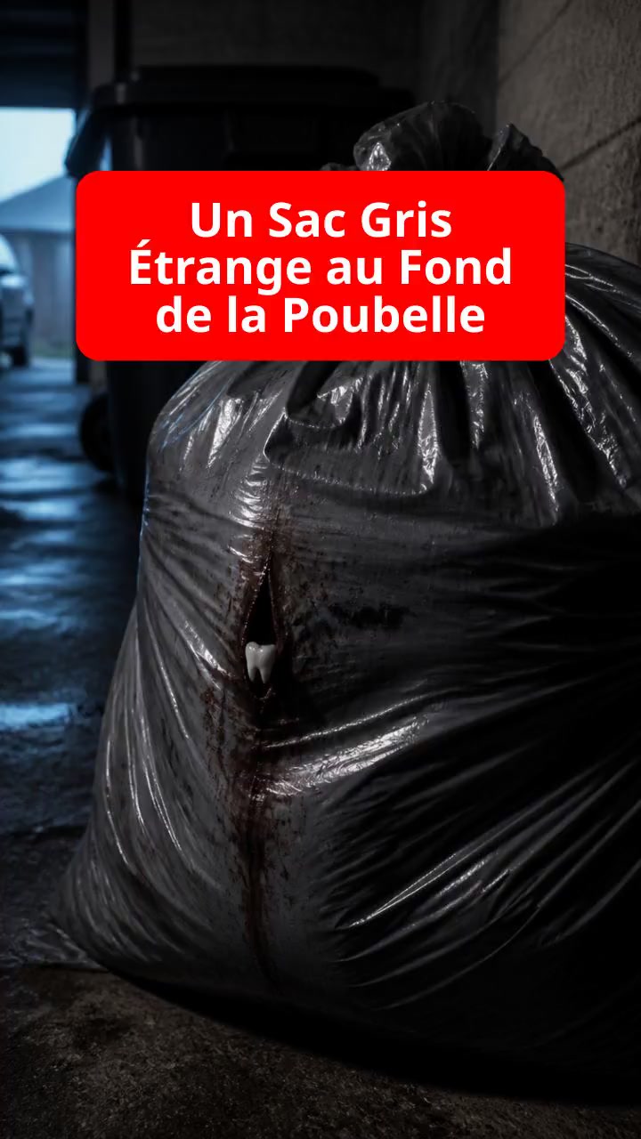 Un Sac Gris Étrange au Fond de la Poubelle