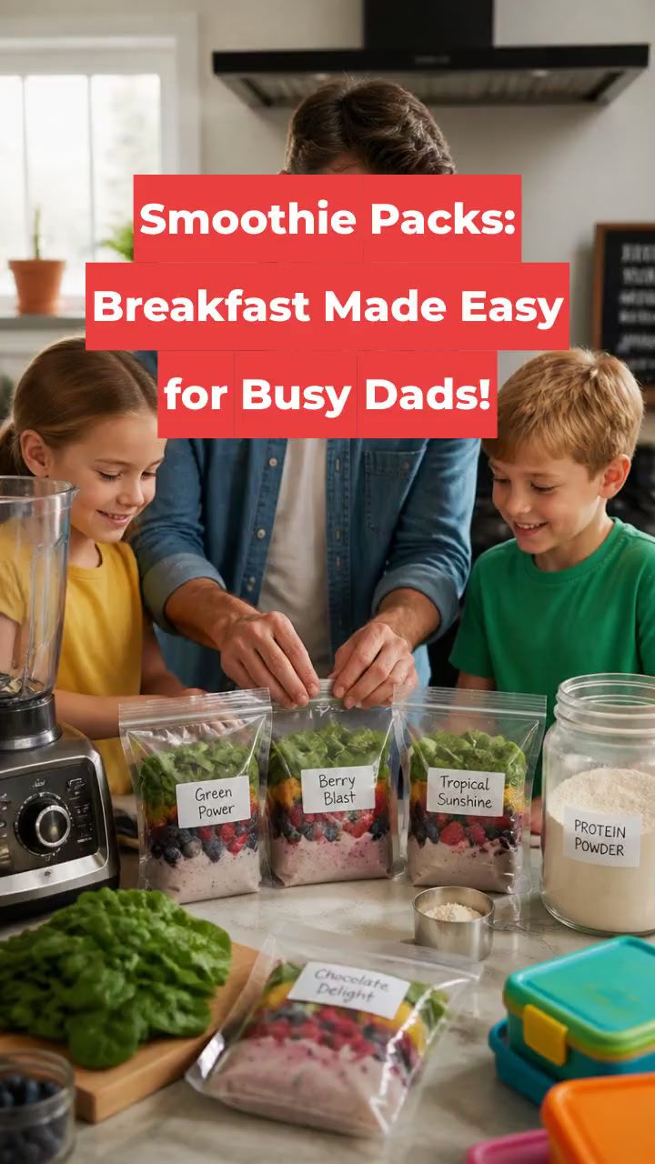Smoothie Packs: Breakfast Made Easy for Busy Dads!