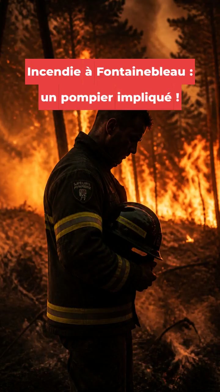 Incendie à Fontainebleau : un pompier impliqué !