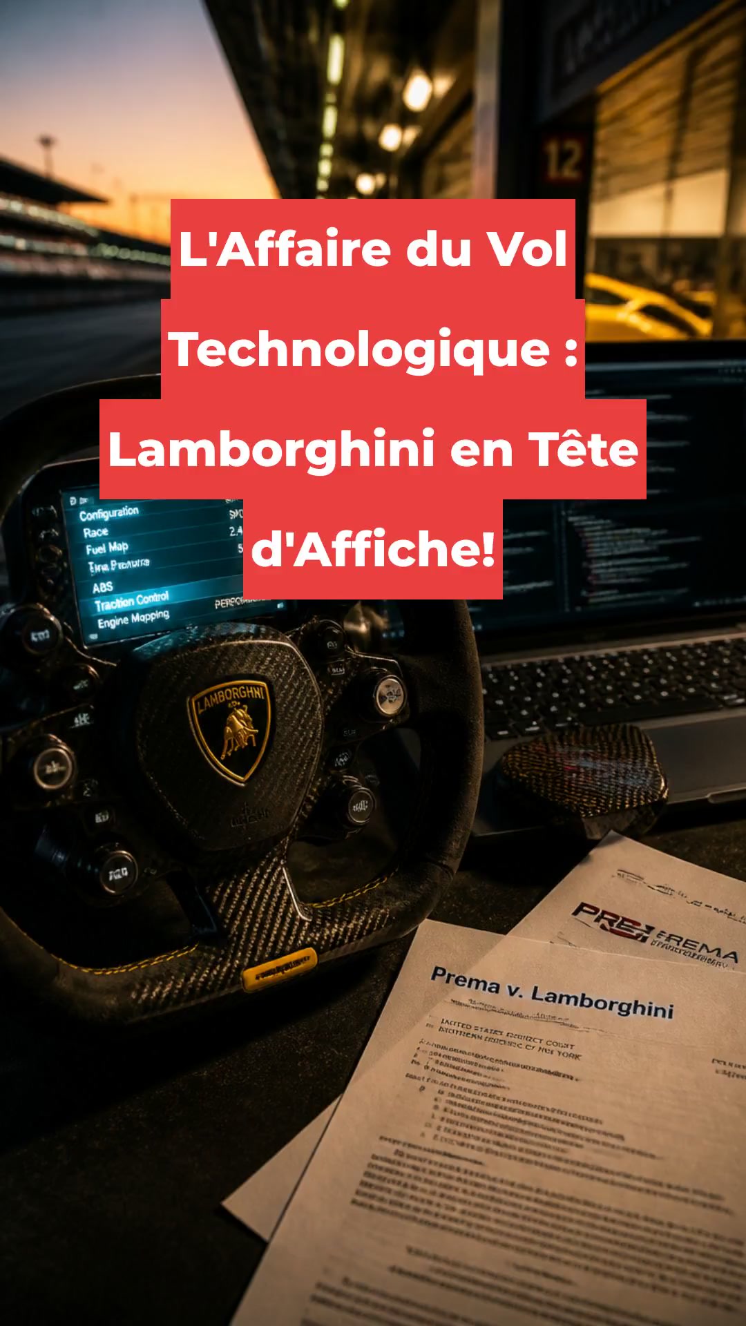 L'Affaire du Vol Technologique : Lamborghini en Tête d'Affiche!