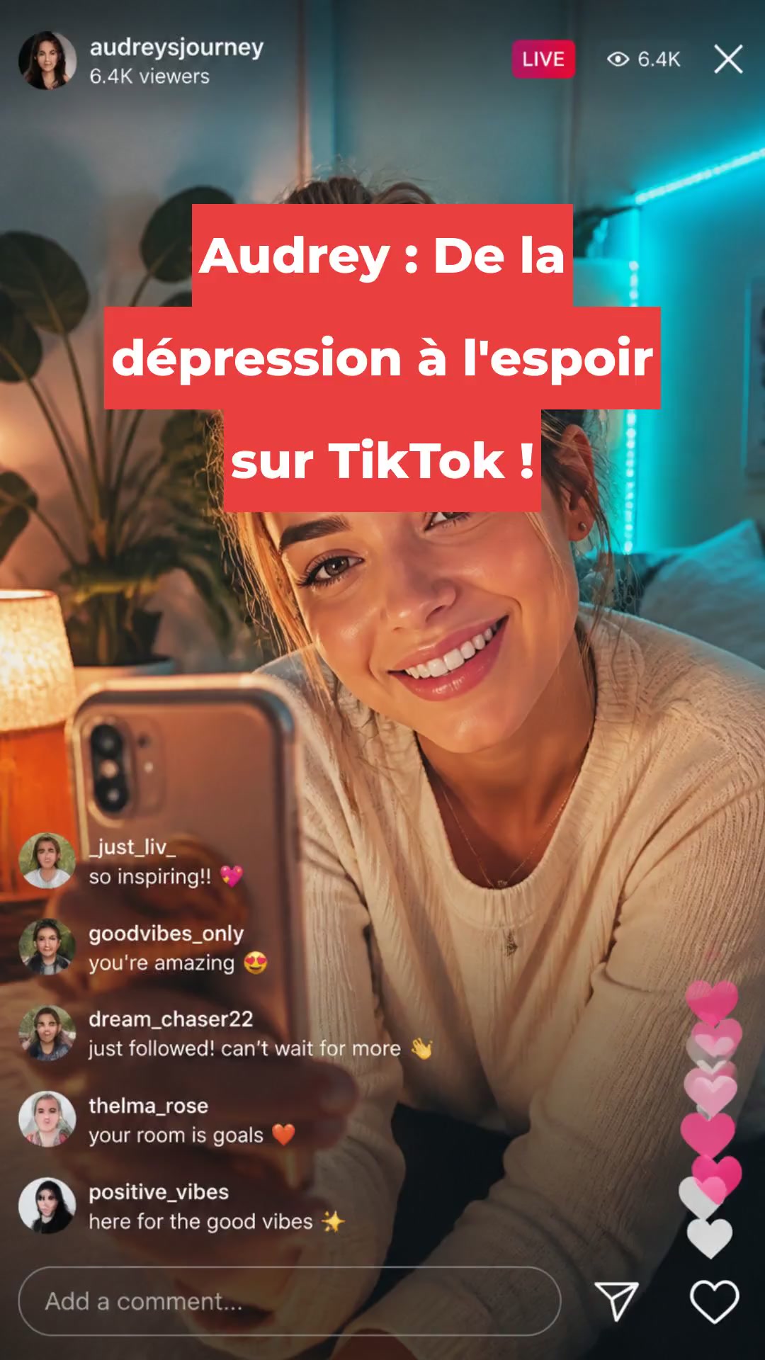 Audrey : De la dépression à l'espoir sur TikTok !