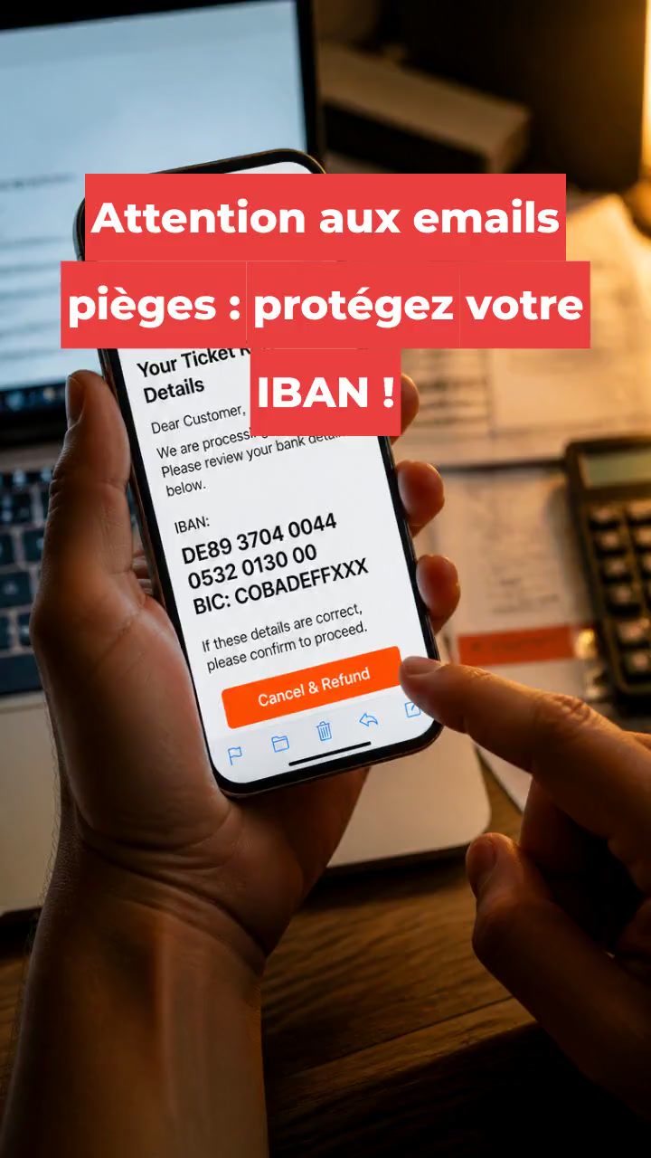 Attention aux emails pièges : protégez votre IBAN !
