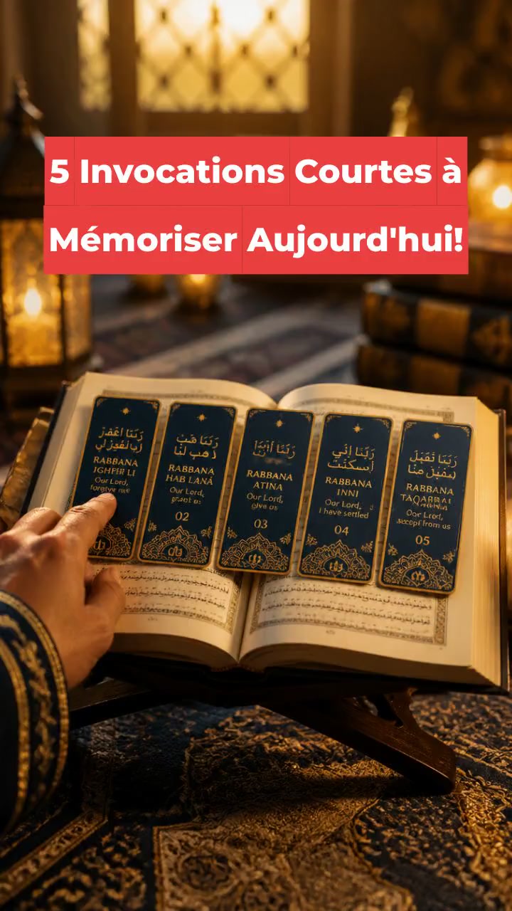 5 Invocations Courtes à Mémoriser Aujourd'hui!