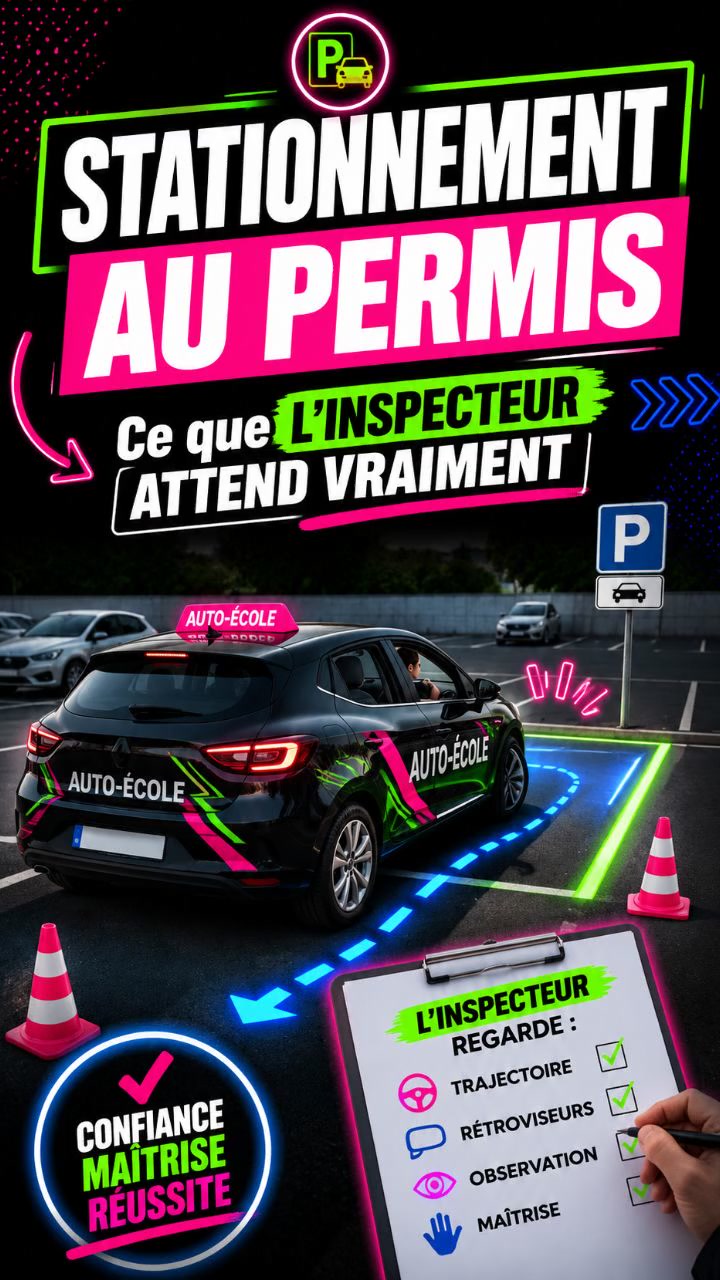 Comment réussir votre stationnement au permis de conduire !