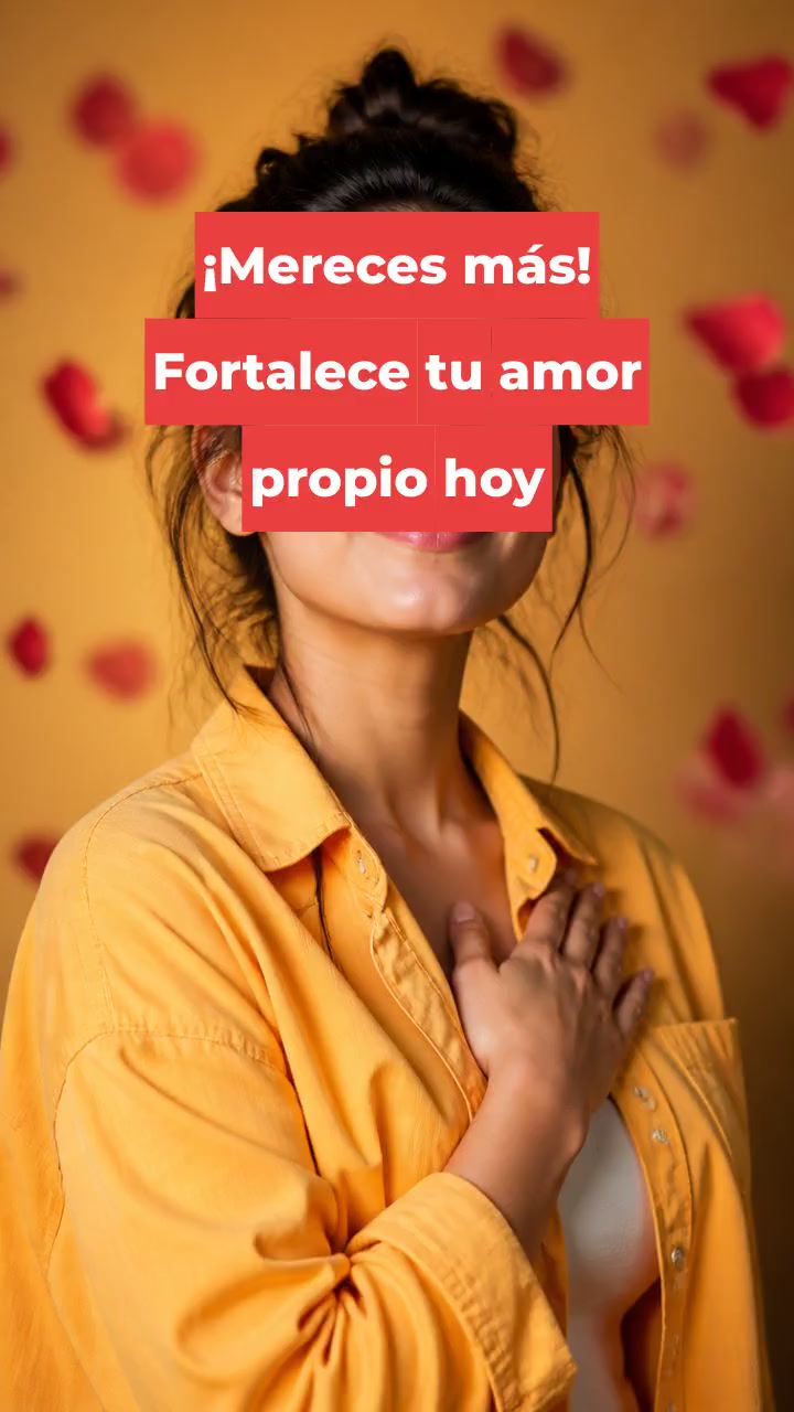 ¡Mereces más! Fortalece tu amor propio hoy