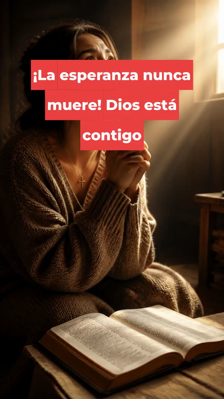 ¡La esperanza nunca muere! Dios está contigo