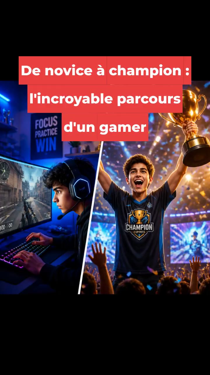 De novice à champion : l'incroyable parcours d'un gamer