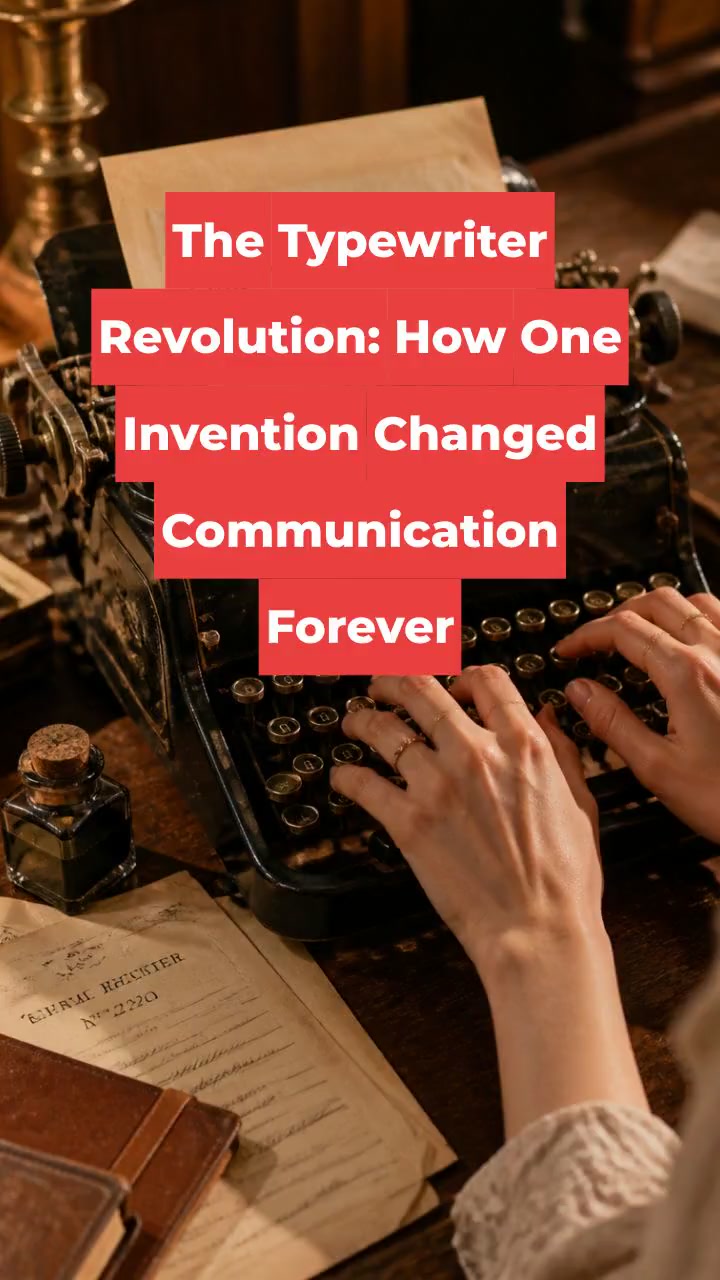 The Typewriter Revolution: How One Invention Changed Communication Forever