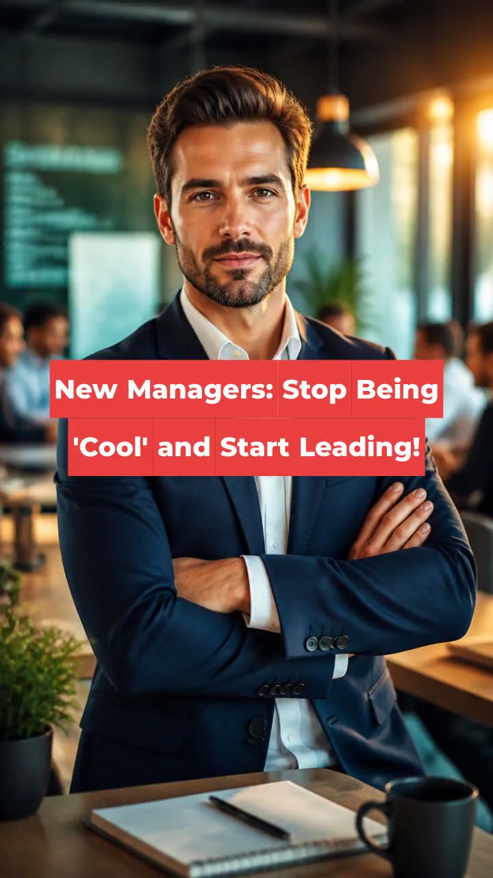 New Managers: Stop Being 'Cool' and Start Leading!