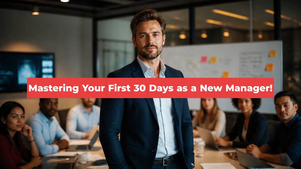 Mastering Your First 30 Days as a New Manager!