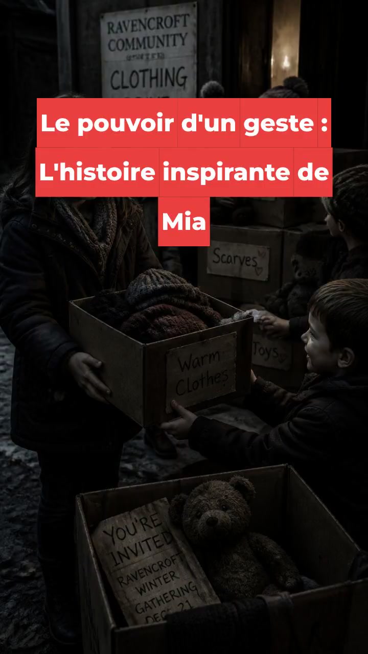 Le pouvoir d'un geste : L'histoire inspirante de Mia