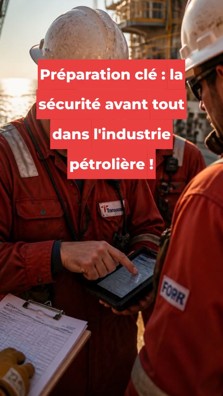 Préparation clé : la sécurité avant tout dans l'industrie pétrolière !