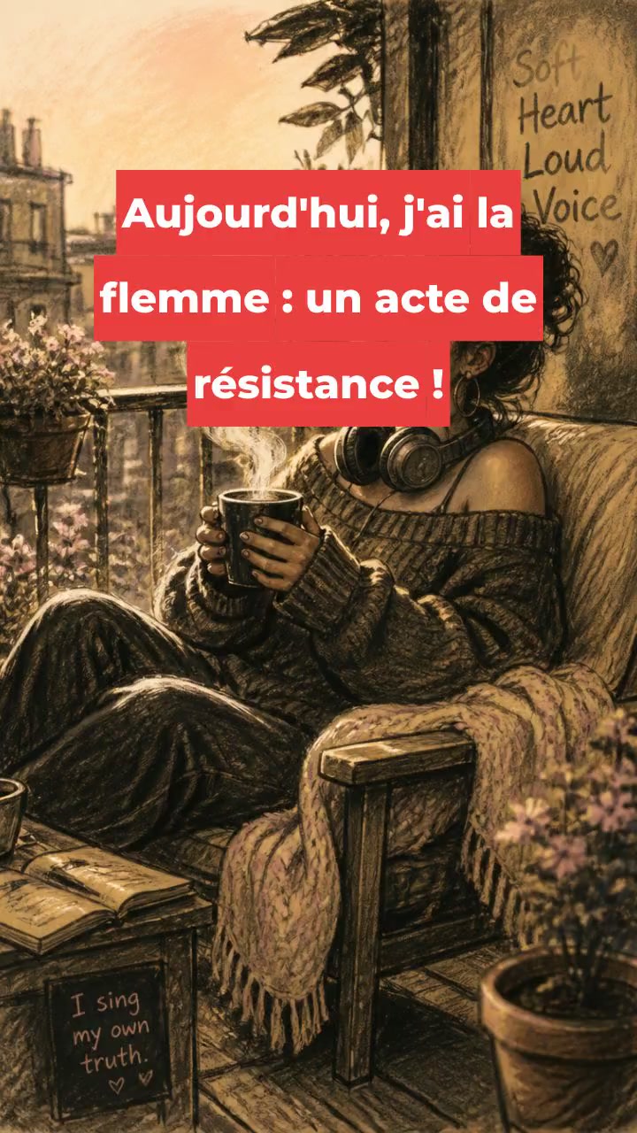 Aujourd'hui, j'ai la flemme : un acte de résistance !