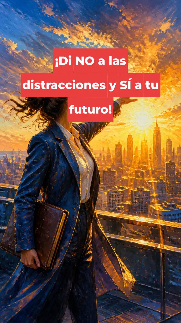 ¡Di NO a las distracciones y SÍ a tu futuro!
