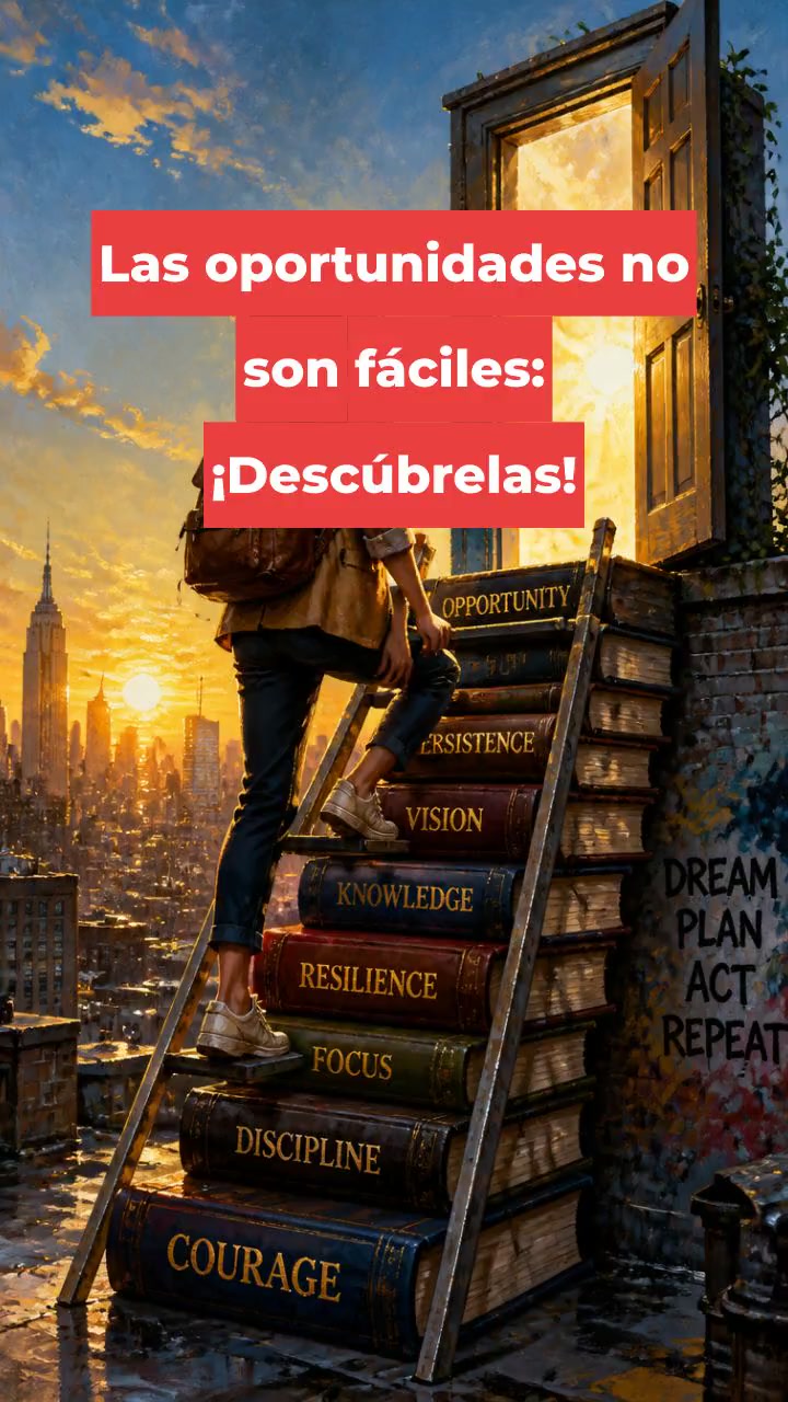 Las oportunidades no son fáciles: ¡Descúbrelas!