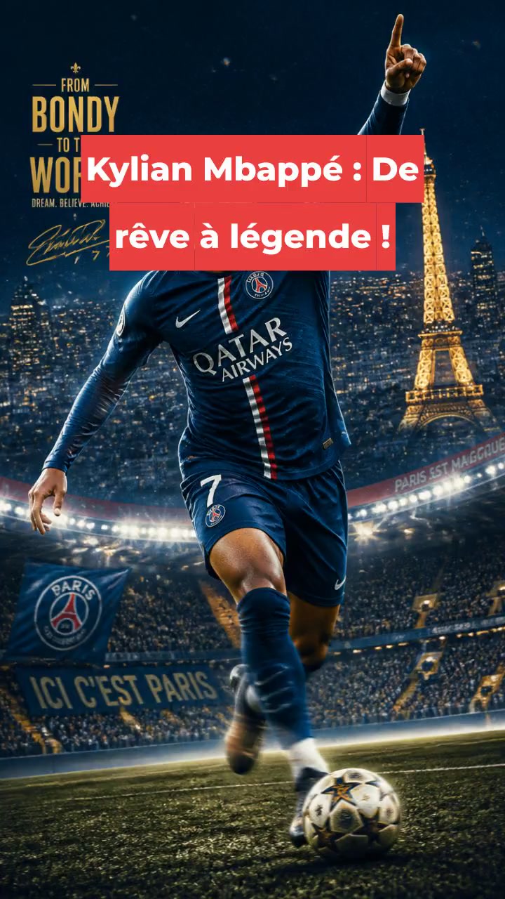Kylian Mbappé : De rêve à légende !
