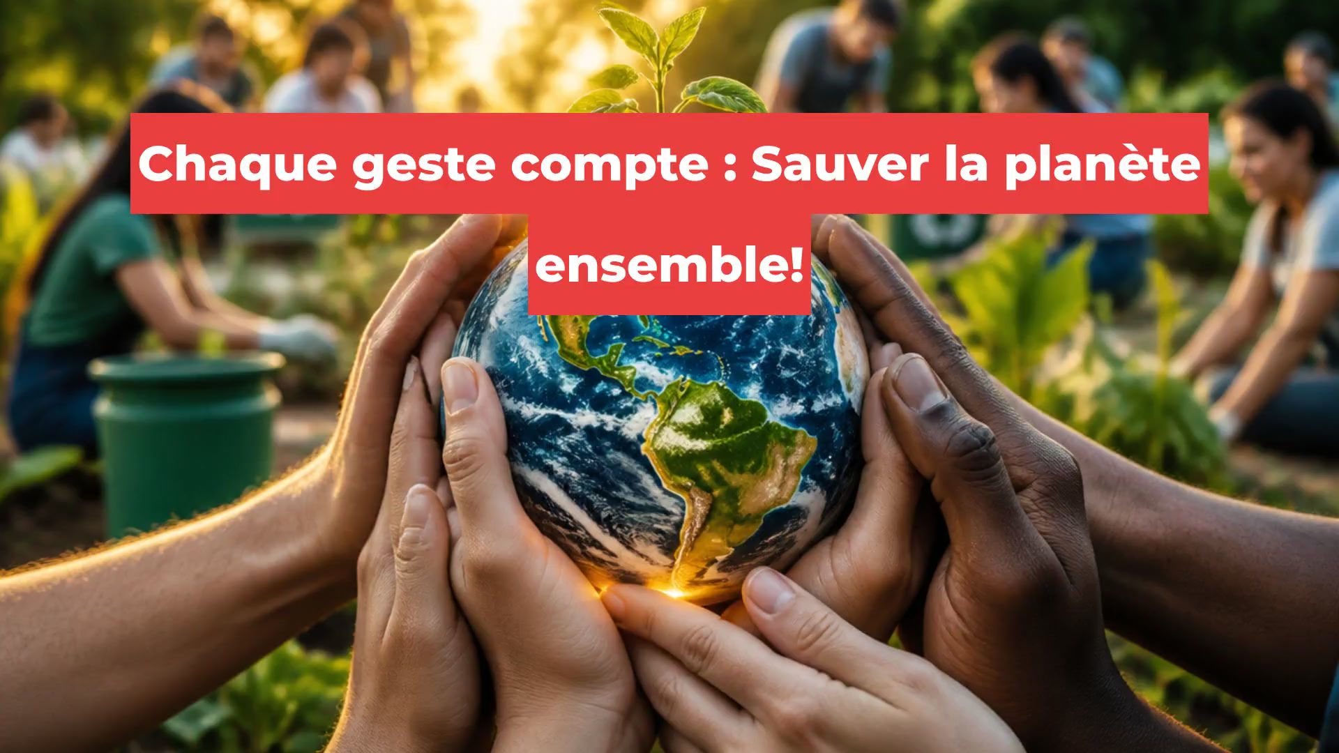 Chaque geste compte : Sauver la planète ensemble!