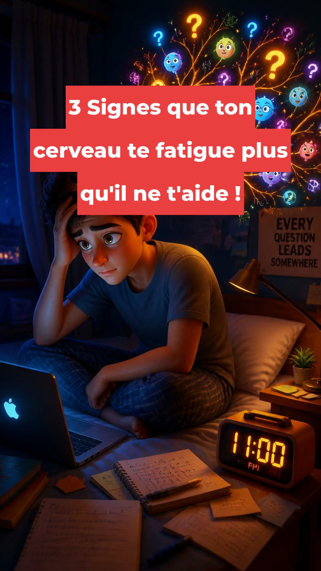 3 Signes que ton cerveau te fatigue plus qu'il ne t'aide !
