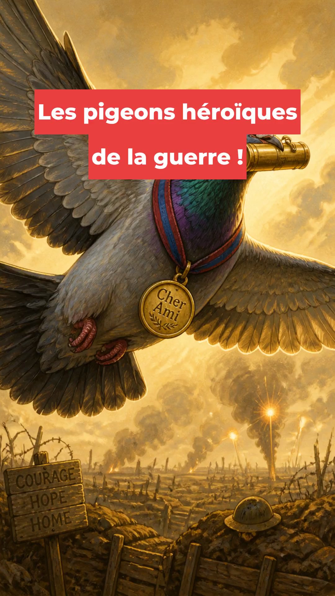 Les pigeons héroïques de la guerre !