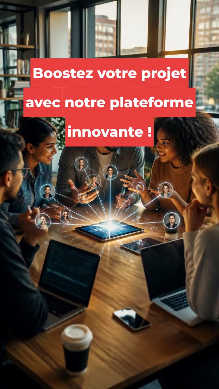 Boostez votre projet avec notre plateforme innovante !