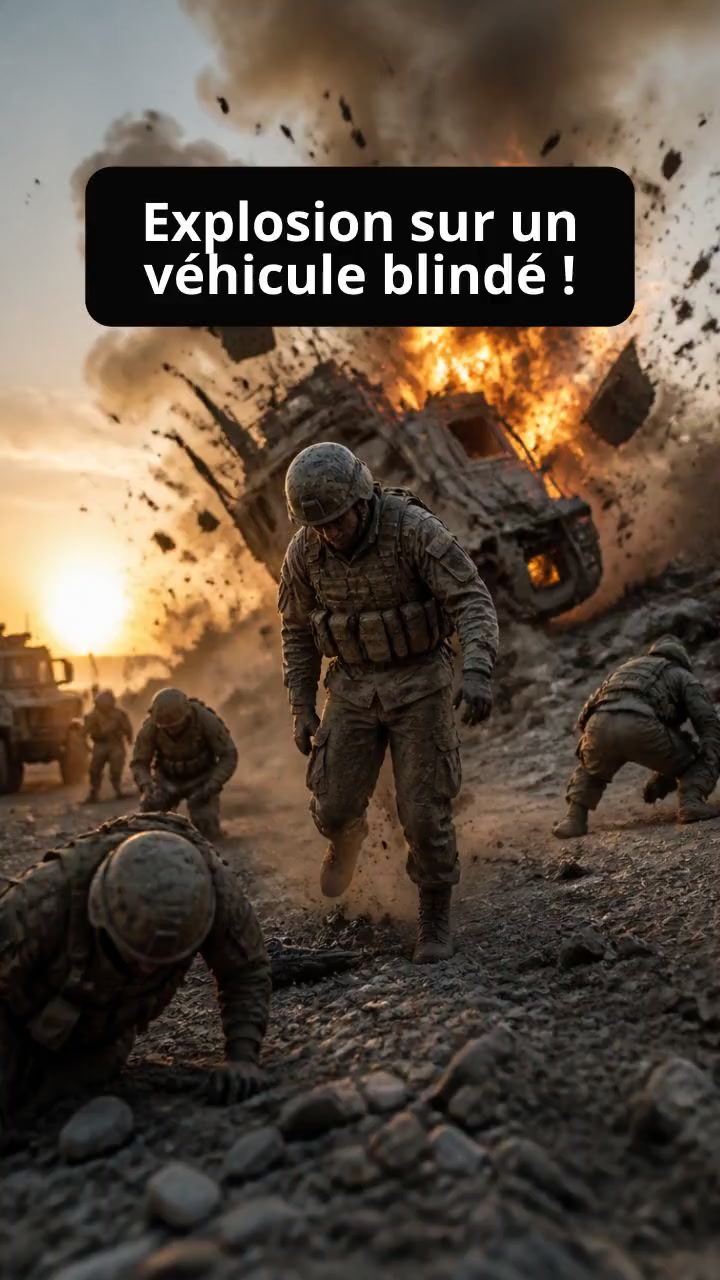 Explosion d'un véhicule sur IED !