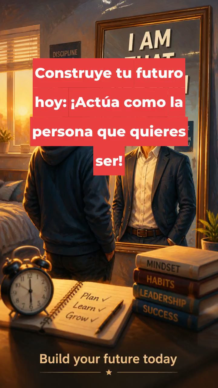 Construye tu futuro hoy: ¡Actúa como la persona que quieres ser!