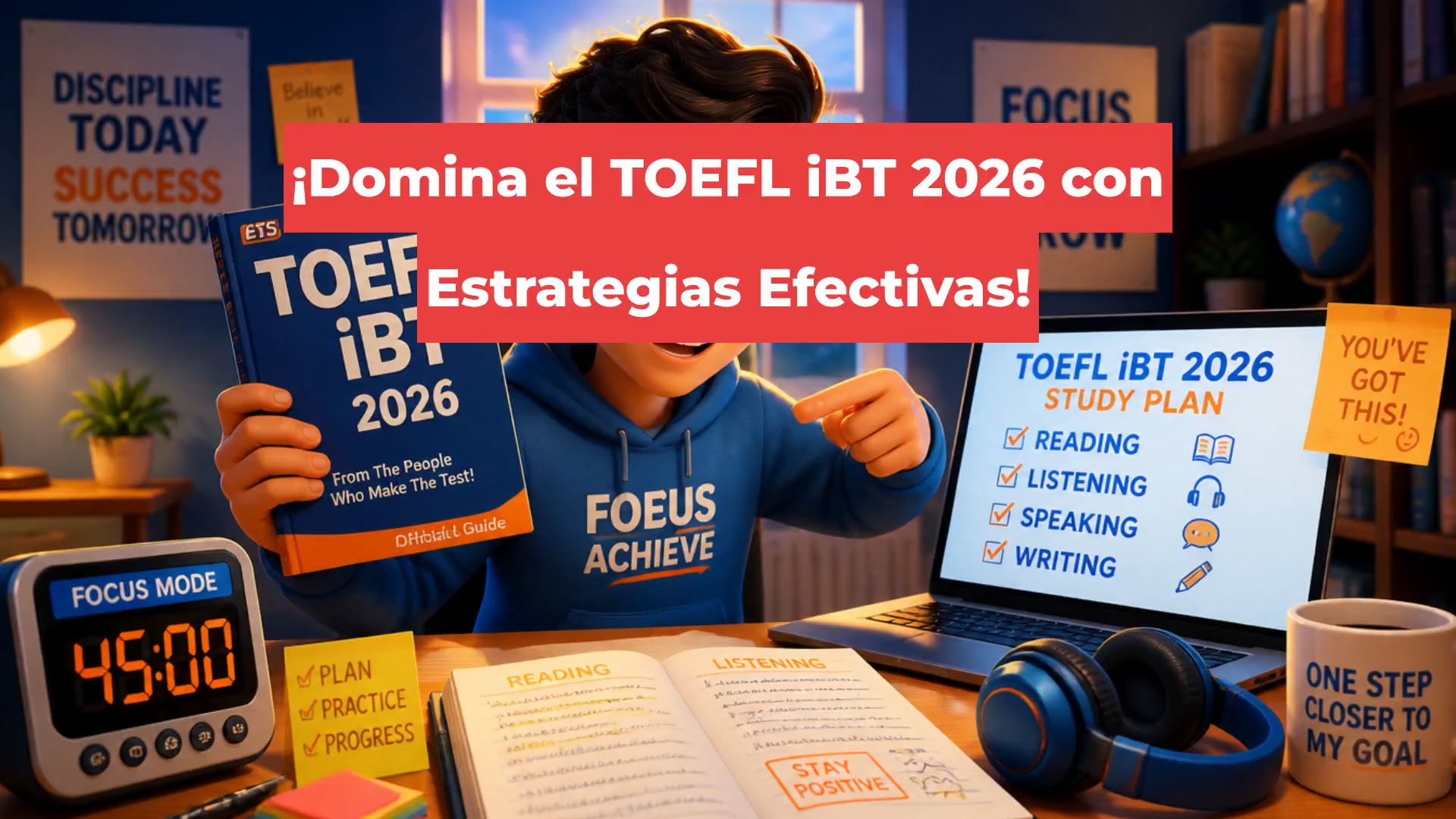 ¡Domina el TOEFL iBT 2026 con Estrategias Efectivas!