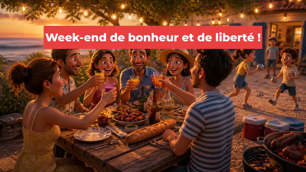 Week-end de bonheur et de liberté !