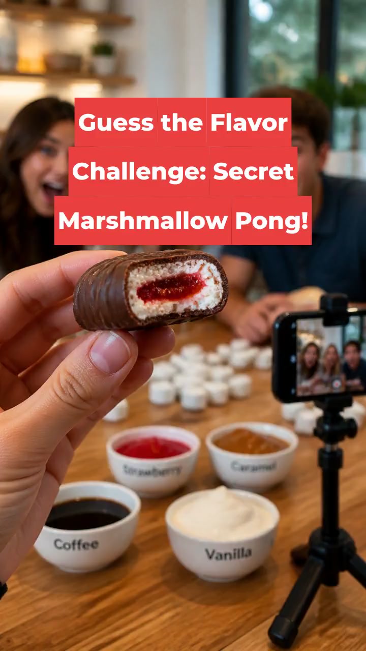 Guess the Flavor Challenge: Secret Marshmallow Pong!
