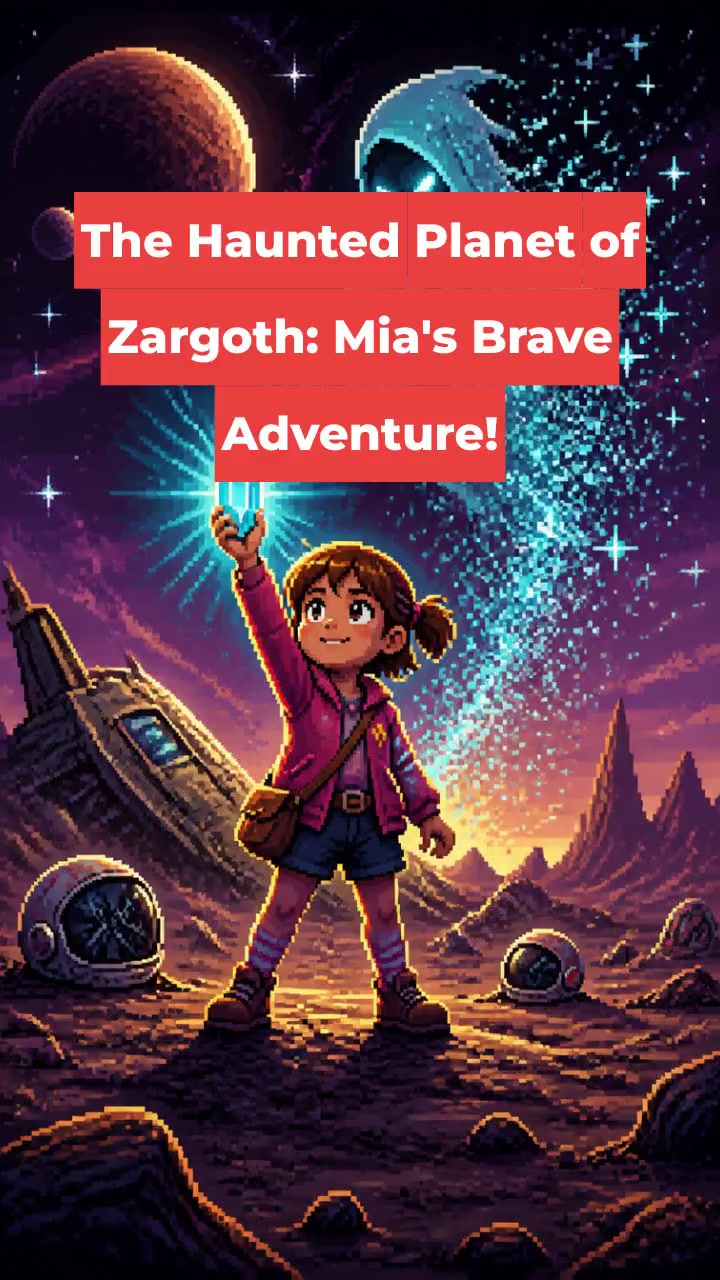 The Haunted Planet of Zargoth: Mia's Brave Adventure!