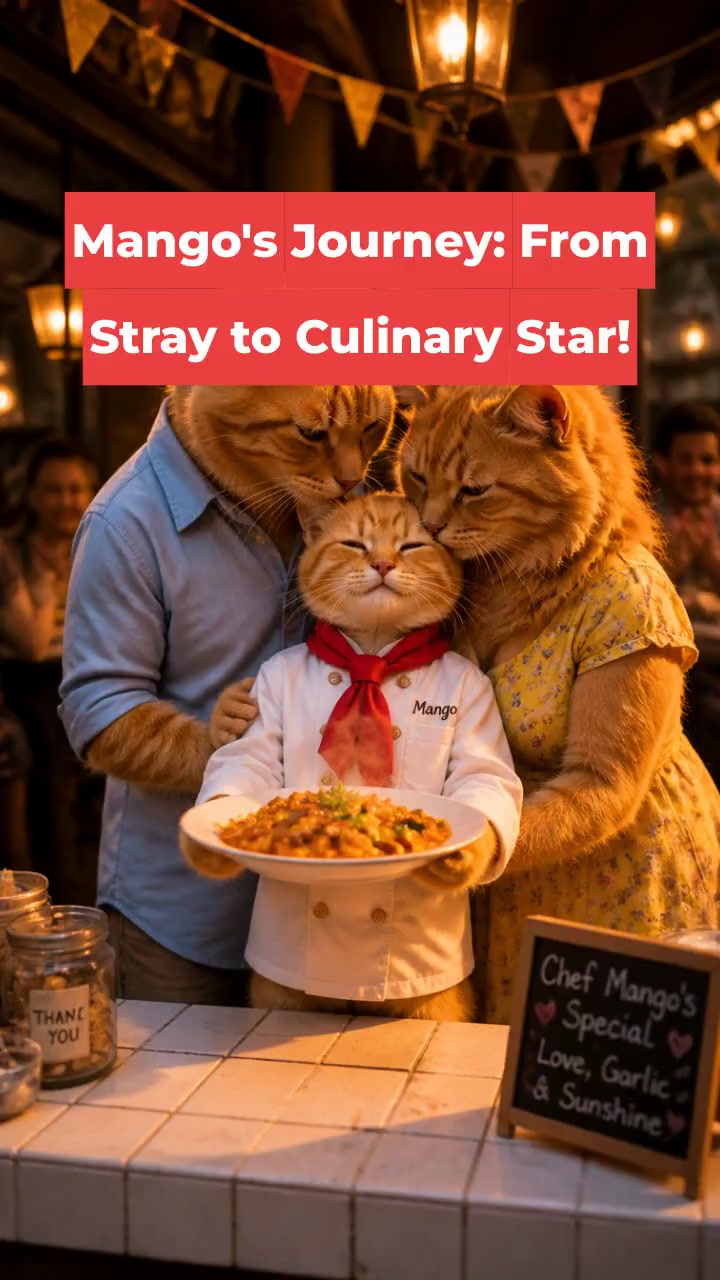 Mango's Journey: From Stray to Culinary Star!
