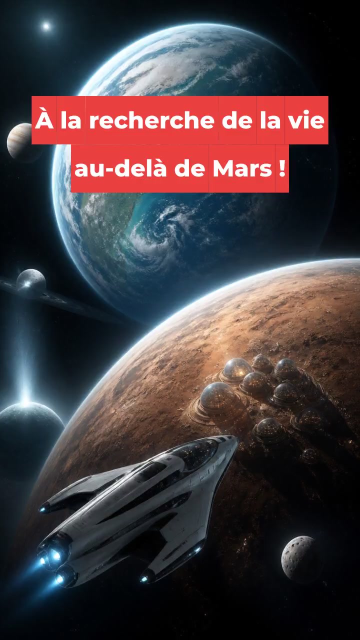 À la recherche de la vie au-delà de Mars !