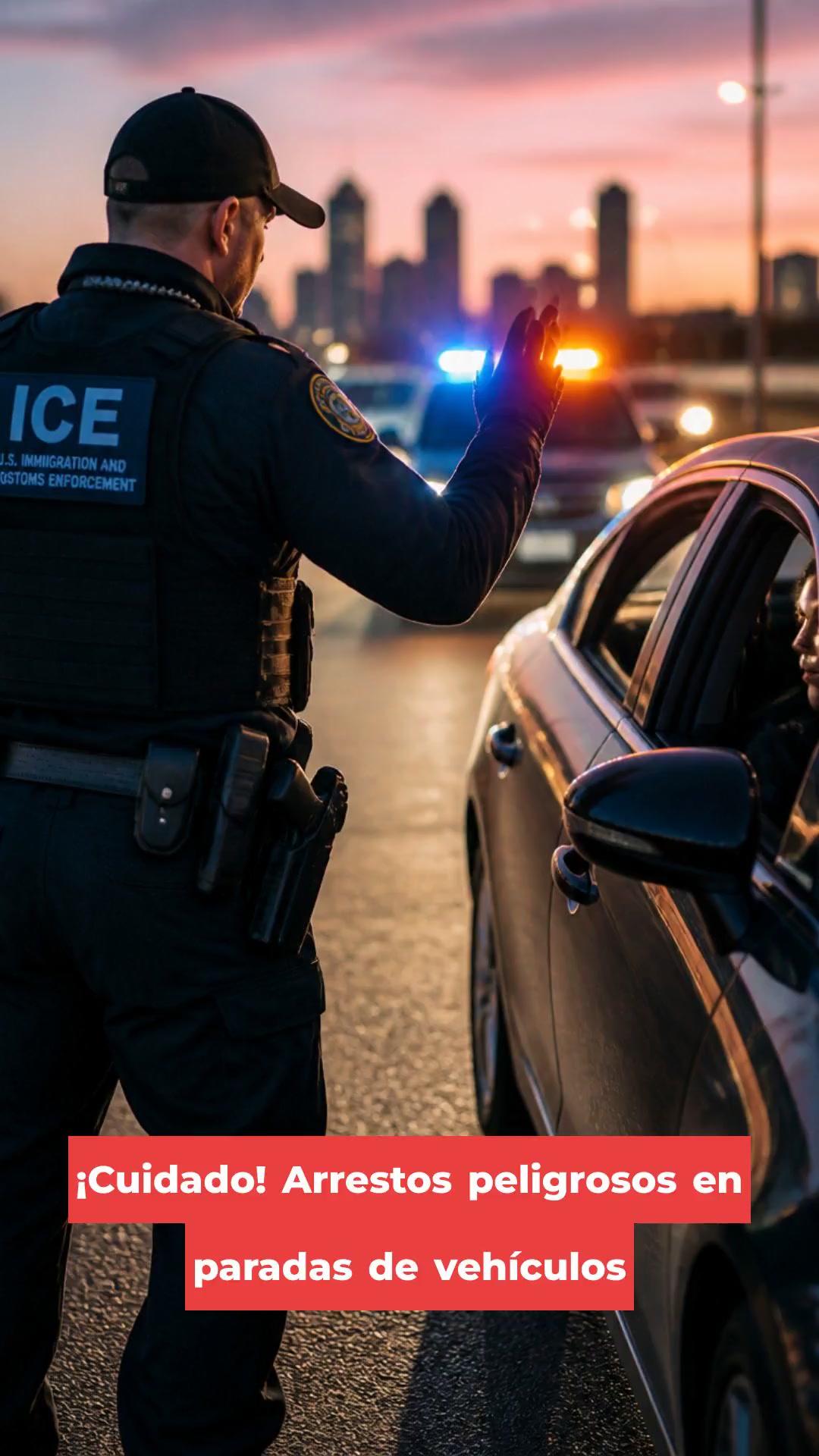 ¡Cuidado! Arrestos peligrosos en paradas de vehículos