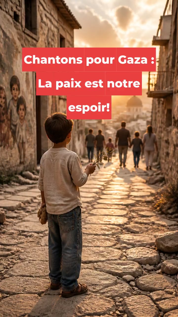 Chantons pour Gaza : La paix est notre espoir!