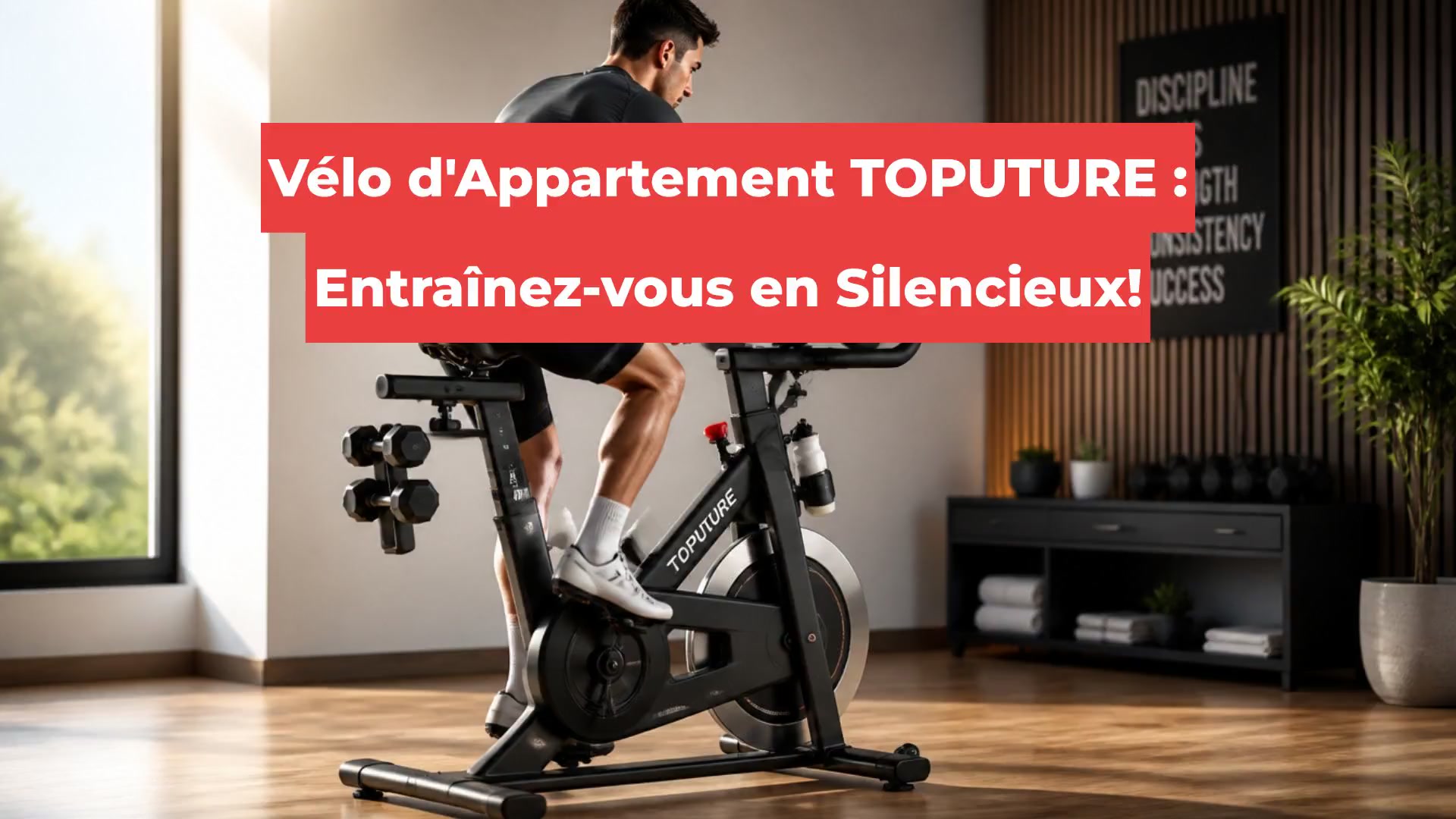 Vélo d'Appartement TOPUTURE : Entraînez-vous en Silencieux!